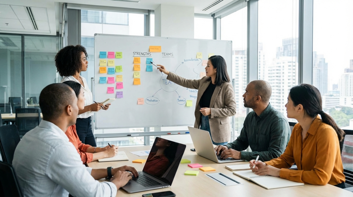 Conducting SWOT Analysis To Identify Strengths And Weaknesses